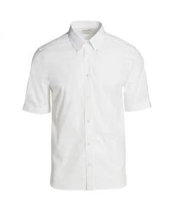 Alexander McQueen Classic Cotton Short-Sleeve Sport Shirt For Men Black 6 Alexander McQueen Classic Cotton Short-Sleeve Sport Shirt For Men Black -Alexander McQueen Elegant store unnamed file 2909