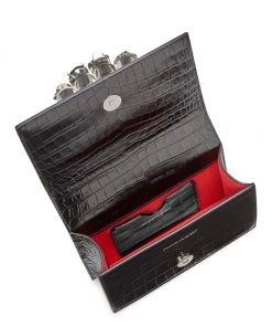 Alexander McQueen Mini Croc-Embossed Jewelled Satchel 5 Alexander McQueen Mini Croc-Embossed Jewelled Satchel -Alexander McQueen Elegant store unnamed file 291