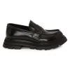 Alexander McQueen Wander Leather Penny Loafers Black