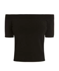 Alexander McQueen Off-The-Shoulder Short-Sleeve Top Ivory -Alexander McQueen Elegant store unnamed file 2925
