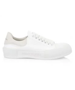 Alexander McQueen Men's Plimsoll Low-Top Sneakers For Men White 6 Alexander McQueen Men's Plimsoll Low-Top Sneakers For Men White -Alexander McQueen Elegant store unnamed file 2937