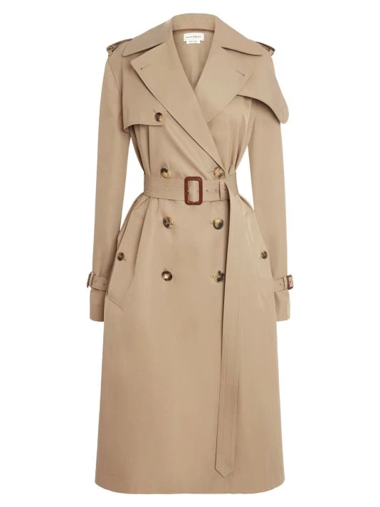 Alexander McQueen Graffiti Logo Trench Coat 1 Alexander McQueen Graffiti Logo Trench Coat