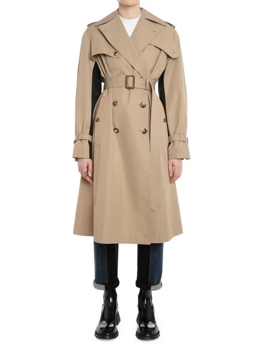 Alexander McQueen Graffiti Logo Trench Coat 2 Alexander McQueen Graffiti Logo Trench Coat - Image 2