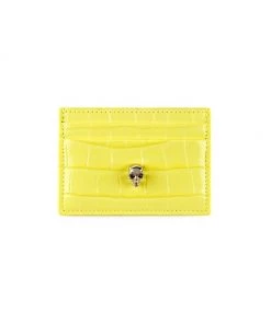 Alexander McQueen Embossed Leather Skull Card Holder Pollen Yellow 11 Alexander McQueen Embossed Leather Skull Card Holder Pollen Yellow -Alexander McQueen Elegant store unnamed file 297