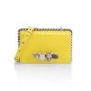 Alexander McQueen Mini Jeweled Satchel Pollen Yellow