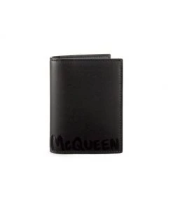Alexander McQueen Graffiti Leather Pocket Organizer For Men