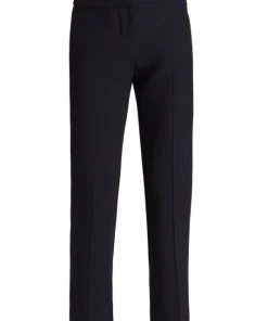 Alexander McQueen Leaf Crepe Cigarette Trousers Coral