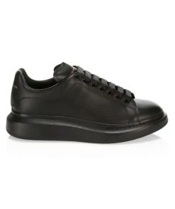 Alexander McQueen Men's Oversized Leather Platform Sneakers For Men