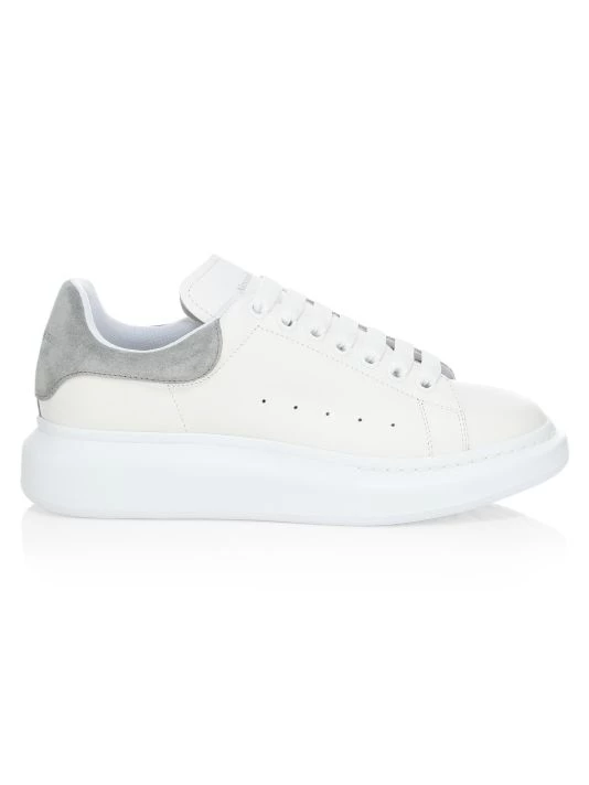 Alexander McQueen Oversized Leather Platform Sneakers For Men 1 Alexander McQueen Oversized Leather Platform Sneakers For Men