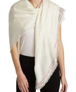 Alexander McQueen Blown Up Selve Logo Scarf