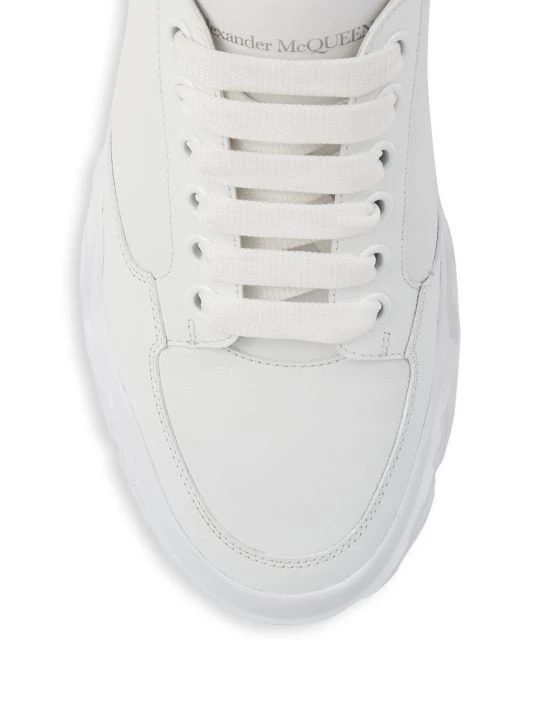 Alexander McQueen Men's Court Sneakers For Men Black White 4 Alexander McQueen Men's Court Sneakers For Men Black White - Image 4