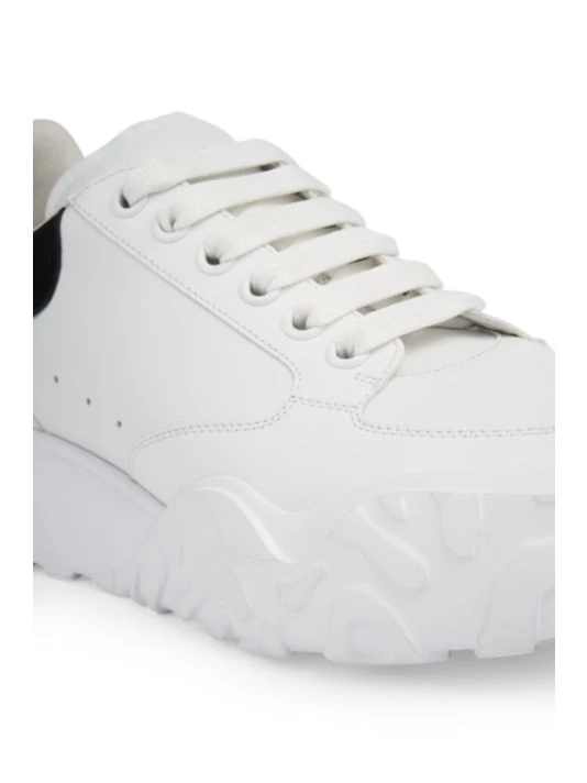 Alexander McQueen Men's Court Sneakers For Men Black White 6 Alexander McQueen Men's Court Sneakers For Men Black White - Image 6