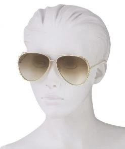 Alexander McQueen Rebellion 63MM Metal Pilot Sunglasses -Alexander McQueen Elegant store unnamed file 3082