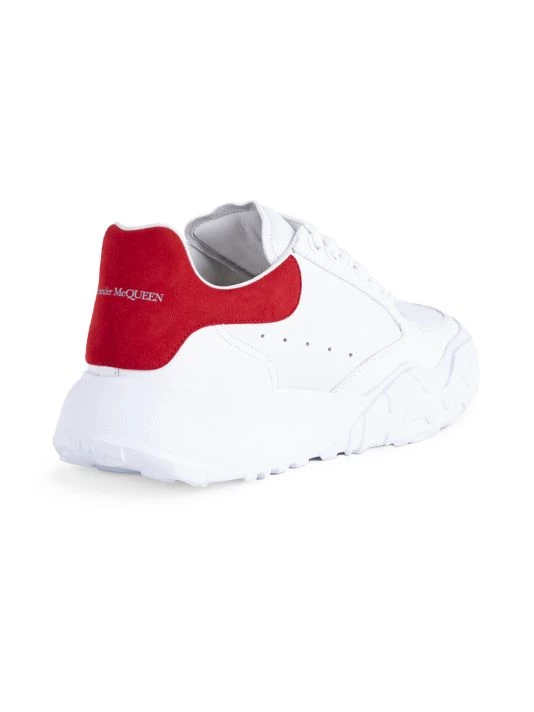 Alexander McQueen Women's Court Leather Sneakers Nude Multi 3 Alexander McQueen Women's Court Leather Sneakers Nude Multi - Image 3