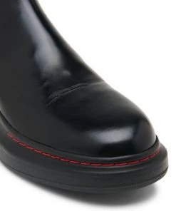 Alexander McQueen Platform Leather Chelsea Boots For Men Black -Alexander McQueen Elegant store unnamed file 3101