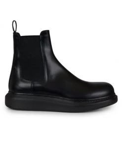 Alexander McQueen Platform Leather Chelsea Boots For Men Black -Alexander McQueen Elegant store unnamed file 3103