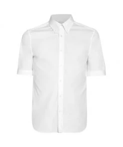 Alexander McQueen Classic Sport Shirt For Men White