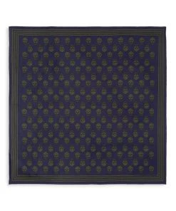 Alexander McQueen Skull Silk Biker Scarf For Men Navy Khaki 5 Alexander McQueen Skull Silk Biker Scarf For Men Navy Khaki -Alexander McQueen Elegant store unnamed file 3136