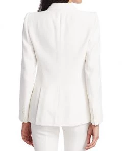 Alexander McQueen One-Button Jacket Ivory -Alexander McQueen Elegant store unnamed file 3157