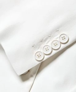 Alexander McQueen One-Button Jacket Ivory -Alexander McQueen Elegant store unnamed file 3159