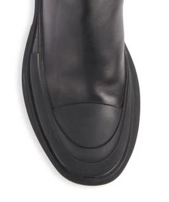 Alexander McQueen Men’s Tread Slick Chelsea Boots For Men Black Silver -Alexander McQueen Elegant store unnamed file 3176