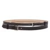 Alexander McQueen Thin Double Leather Belt