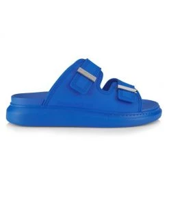 Alexander McQueen Rubber Slide Sandals For Men Electric Blue -Alexander McQueen Elegant store unnamed file 319