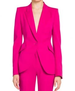 Alexander McQueen One-Button Blazer Ultramarine -Alexander McQueen Elegant store unnamed file 3190