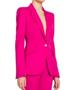 Alexander McQueen One-Button Blazer Ultramarine -Alexander McQueen Elegant store unnamed file 3191