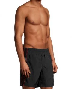 Alexander McQueen Selvedge Logo Swim Shorts For Men White -Alexander McQueen Elegant store unnamed file 3203