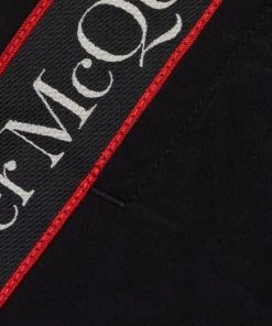 Alexander McQueen Selvedge Logo Swim Shorts For Men White -Alexander McQueen Elegant store unnamed file 3206