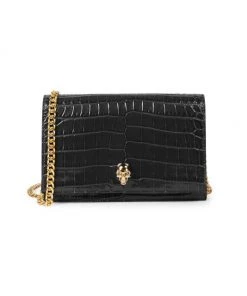 Alexander McQueen Mini Skull Bag Navy