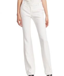 Alexander McQueen Bootcut Trousers Ivory -Alexander McQueen Elegant store unnamed file 3247