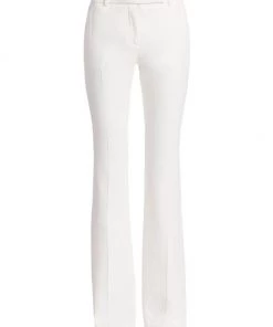 Alexander McQueen Bootcut Trousers Ivory -Alexander McQueen Elegant store unnamed file 3252