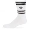 Alexander McQueen Skull Logo Sport Crew Socks For Men Black White
