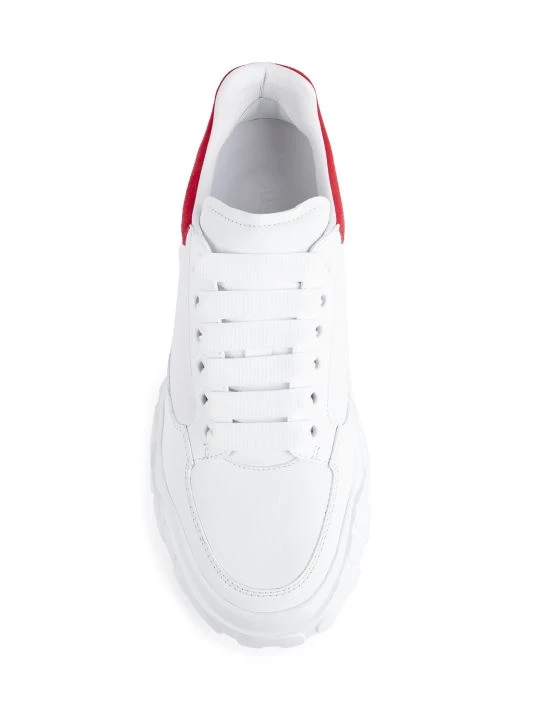 Alexander McQueen Women's Court Leather Sneakers Nude Multi 5 Alexander McQueen Women's Court Leather Sneakers Nude Multi - Image 5