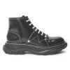 Alexander McQueen Tread Lace-Up Boots Black