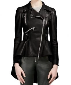 Alexander McQueen Leather Peplum Moto Jacket 7 Alexander McQueen Leather Peplum Moto Jacket -Alexander McQueen Elegant store unnamed file 3324