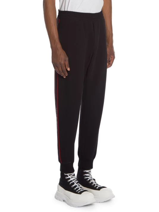 Alexander McQueen Logo Tape Single Crepe Joggers For Men 4 Alexander McQueen Logo Tape Single Crepe Joggers For Men - Image 4