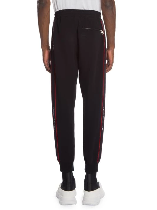 Alexander McQueen Logo Tape Single Crepe Joggers For Men 5 Alexander McQueen Logo Tape Single Crepe Joggers For Men - Image 5