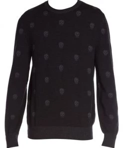 Alexander McQueen Allover Skull Wool Sweater For Men