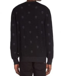 Alexander McQueen Allover Skull Wool Sweater For Men -Alexander McQueen Elegant store unnamed file 3373