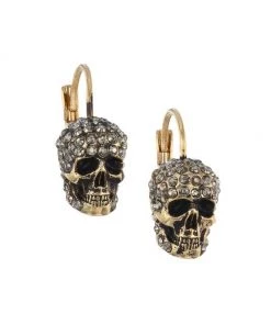 Alexander McQueen Crystal Skull Earrings