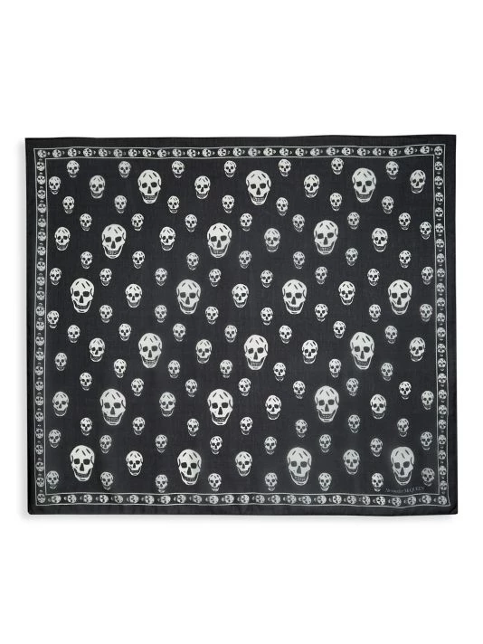 Alexander McQueen Skull Silk Scarf For Men 1 Alexander McQueen Skull Silk Scarf For Men