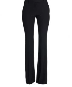 Alexander McQueen Narrow Bootcut Crepe Trousers Black