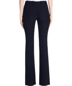 Alexander McQueen Narrow Bootcut Crepe Trousers Black -Alexander McQueen Elegant store unnamed file 3385