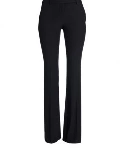 Alexander McQueen Narrow Bootcut Crepe Trousers Black -Alexander McQueen Elegant store unnamed file 3386