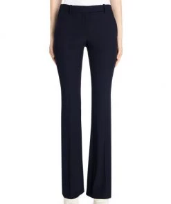 Alexander McQueen Narrow Bootcut Crepe Trousers Black -Alexander McQueen Elegant store unnamed file 3387