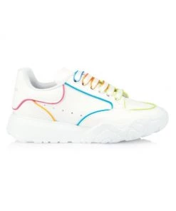 Alexander McQueen Multicolor Outline Court Sneakers