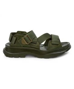 Alexander McQueen Leather Tread Sandals For Men Black -Alexander McQueen Elegant store unnamed file 3422